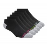 ⁦جوارب نو شو للنساء لون أسود Skechers No Show 6pk Socks⁩ - الصورة ⁦2⁩