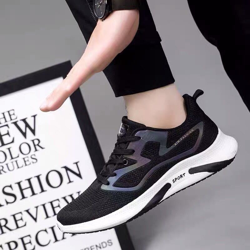 ⁦حذاء سبورت شبابي لون أسود⁩ - الصورة ⁦1⁩