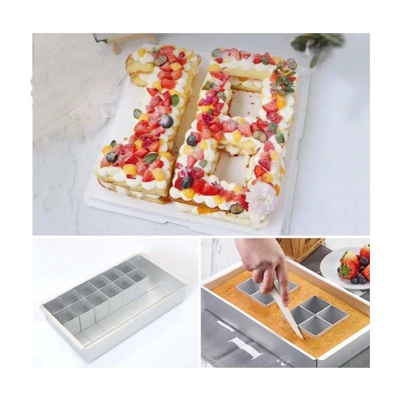 ⁦قالب المنيوم لتشكيل الكيك بالأحرف والأرقام⁩ - الصورة ⁦1⁩