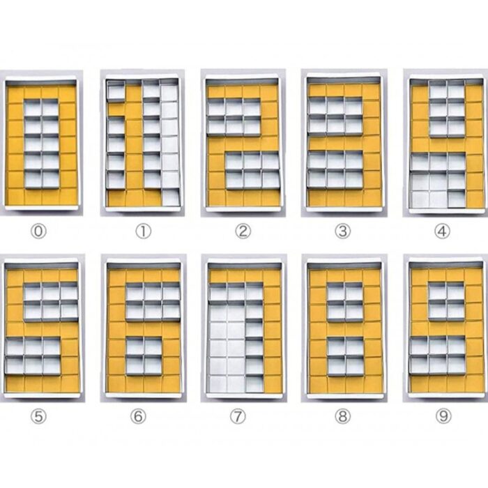 ⁦قالب المنيوم لتشكيل الكيك بالأحرف والأرقام⁩ - الصورة ⁦4⁩