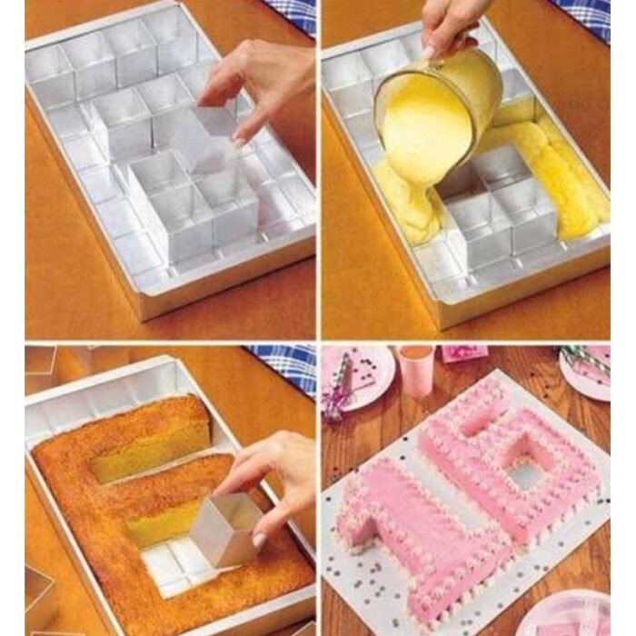 ⁦قالب المنيوم لتشكيل الكيك بالأحرف والأرقام⁩ - الصورة ⁦5⁩