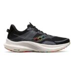 ⁦Saucony Men's Tempus Shoes - حذاء ساكوني تيمبوس للرجال لون أسود وأبيض⁩ - الصورة ⁦2⁩