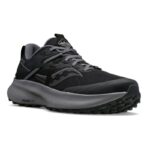 Saucony Men's RIDE 15 TR Shoes - حذاء ساكوني رايد 15 تي ار للرجال لون أسود ورمادي