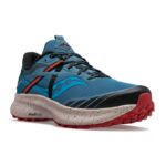 Saucony Men's RIDE 15 TR Shoes - حذاء ساكوني رايد 15 تي ار للرجال لون أزرق وبرتقالي