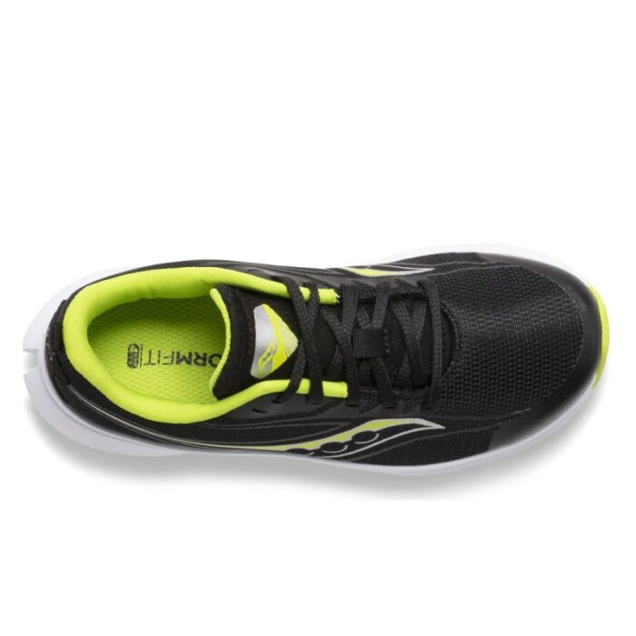 ⁦Saucony Women's KINVARA 13 Shoes - حذاء ساكوني كنيفارا 13 للنساء لون أسود وأصفر⁩ - الصورة ⁦5⁩