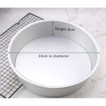 ⁦قالب المنيوم مع قاعدة متحركة كبير قياس 33سم بارتفاع8.5⁩ - الصورة ⁦2⁩