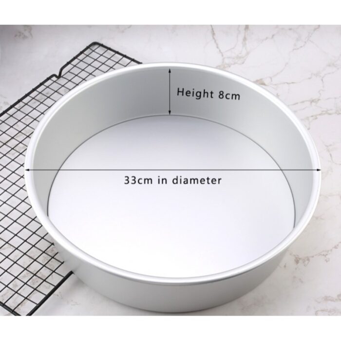 ⁦قالب المنيوم مع قاعدة متحركة كبير قياس 33سم بارتفاع8.5⁩ - الصورة ⁦2⁩