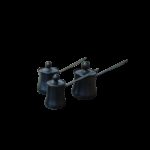 طقم ثلاث بكارج قهوة ثقيلة اسود مع غطاء