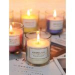 Aroma Art شمع كاس زجاجي مع علبة