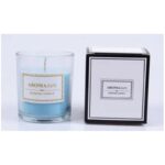 ⁦Aroma Art شمع كاس زجاجي مع علبة⁩ - الصورة ⁦2⁩