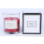 ⁦Aroma Art شمع كاس زجاجي مع علبة⁩ - الصورة ⁦4⁩