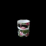 ⁦شمع بعلبة زجاج .. رسمة فراشات /ورد /فلامنجو⁩ - الصورة ⁦4⁩