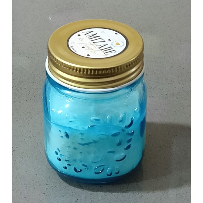 ⁦شمعة بمطربان زجاج صغير ملون معطرة⁩ - الصورة ⁦7⁩