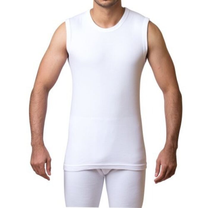 10320804_67db73a80d299 بلوزة شبابية كت عريض لايكرا لون أبيض - الصورة 1