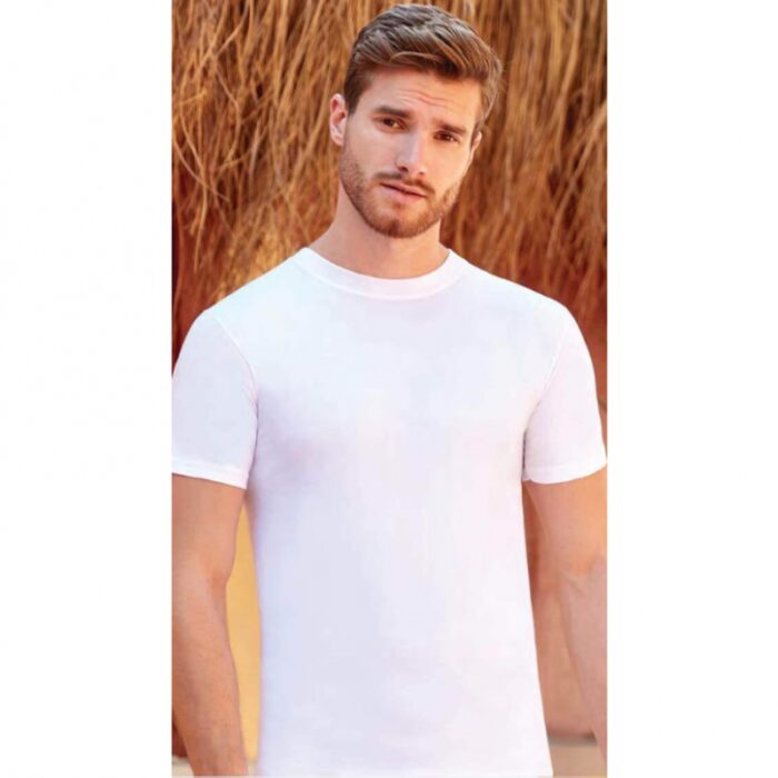 10320810_67db73b07d082 بلوزة تيشيرت لايكرا شبابية لون أبيض - الصورة 1