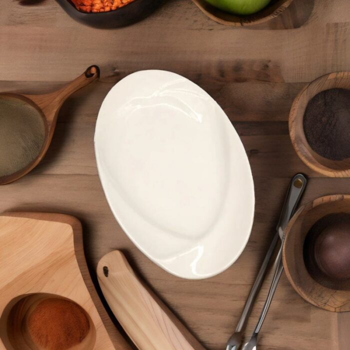 ⁦صحن بورسلان بيضاوي 25.5*15**2⁩ - الصورة ⁦3⁩