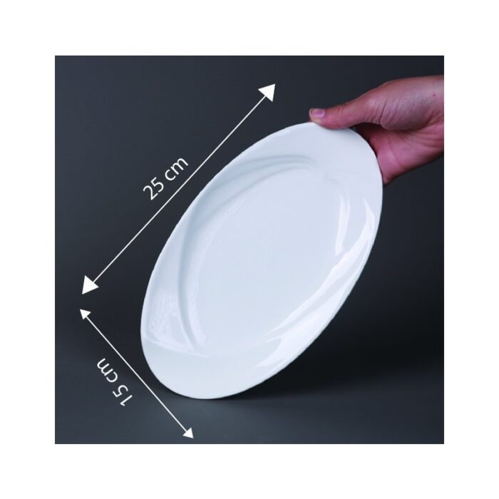 ⁦صحن بورسلان بيضاوي 25.5*15**2⁩ - الصورة ⁦5⁩