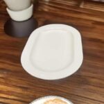 ⁦جاط بورسلان بيضاوي 36*23*3⁩ - الصورة ⁦2⁩