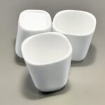 ⁦كاسة بوظة وحلويات بورسلان مربع قياس 6.8*6.8*6.8⁩ - الصورة ⁦3⁩