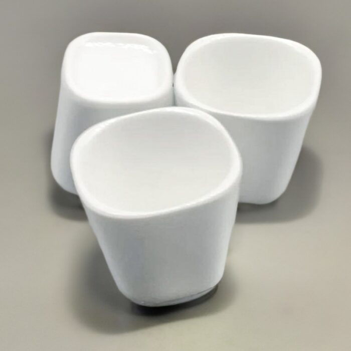 ⁦كاسة بوظة وحلويات بورسلان مربع قياس 6.8*6.8*6.8⁩ - الصورة ⁦3⁩