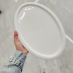 ⁦جاط بورسلان بيضاوي32.5*22*1.5⁩ - الصورة ⁦4⁩