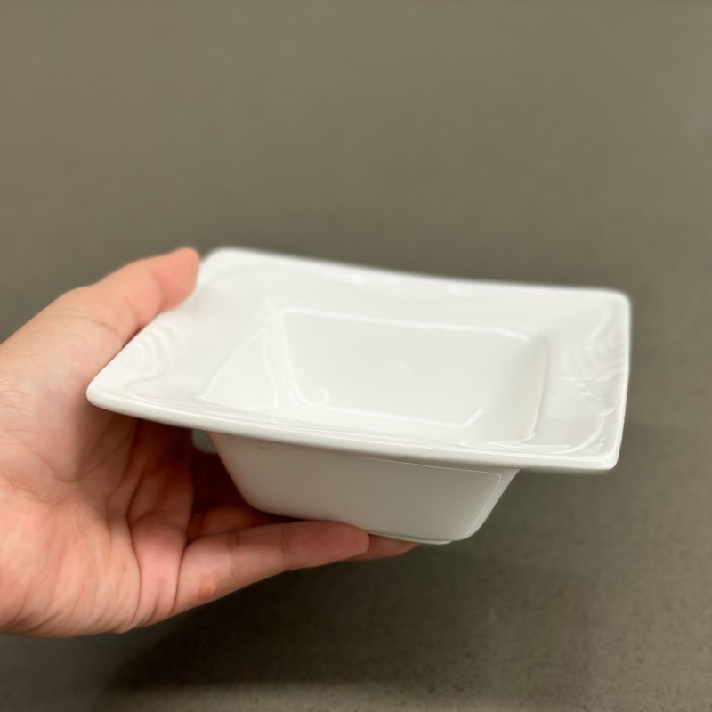 ⁦زبدية بورسلان مربع13*13*4⁩ - الصورة ⁦1⁩