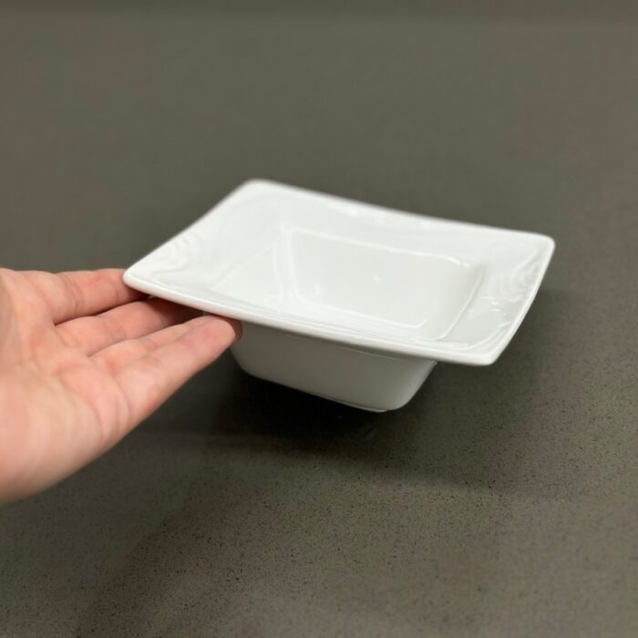 ⁦زبدية بورسلان مربع13*13*4⁩ - الصورة ⁦2⁩