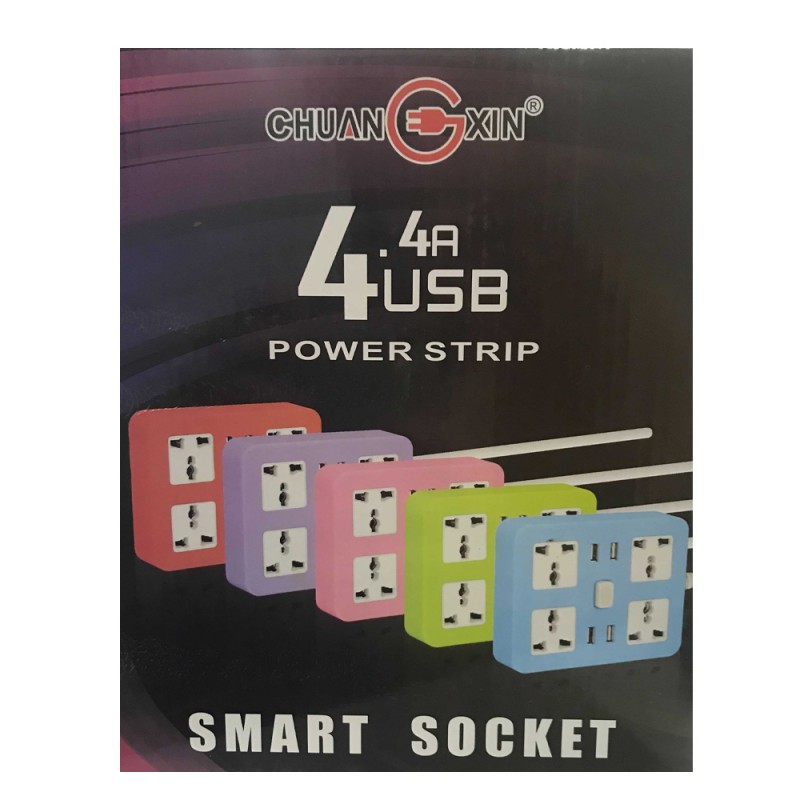 ⁦موزع كهرباء power strip smart socket⁩ - الصورة ⁦1⁩