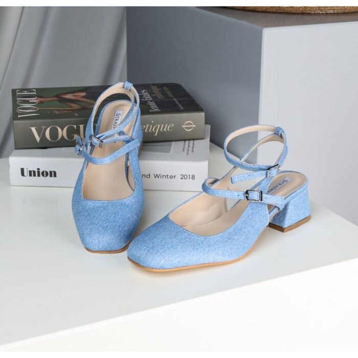 ⁦حذاء ستاتي لون ازرق من Sami Boutique⁩ - الصورة ⁦1⁩