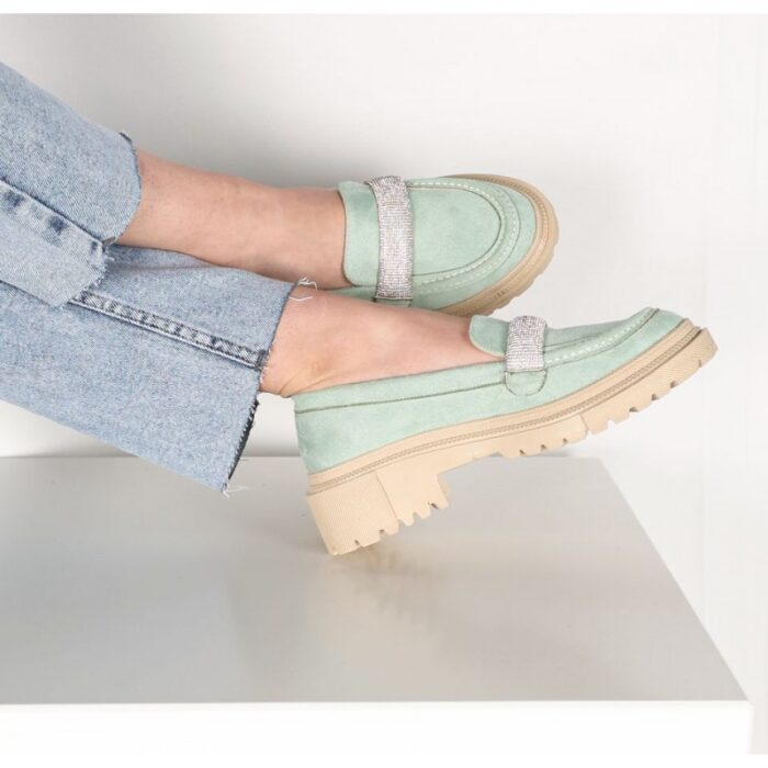 10321350_67db74f9797a0 حذاء كاجيوال ستاتي لون اخضر من Sami Boutique - الصورة 1