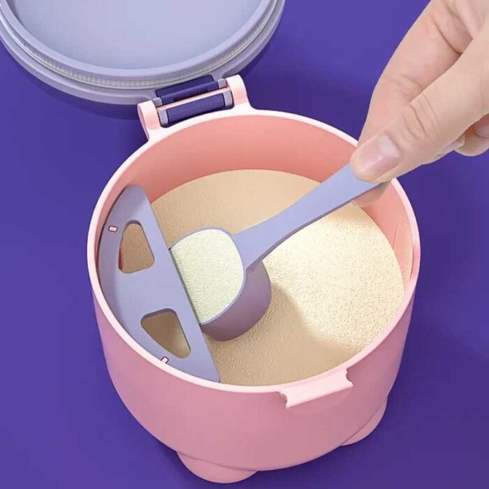 ⁦حافظة حليب لون زهري⁩ - الصورة ⁦2⁩