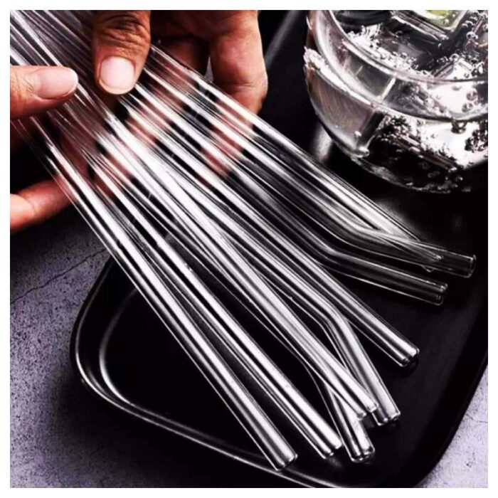 10321437_67db75325cde6 مصاصة زجاجية شفاف قابلة لإعادة الاستخدام قطعة واحدة - الصورة 1