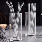 ⁦مصاصة زجاجية شفاف قابلة لإعادة الاستخدام قطعة واحدة⁩ - الصورة ⁦2⁩