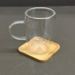 ⁦طقم كوستر خشب 6قطع مربع⁩ - الصورة ⁦7⁩