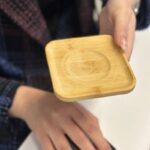 ⁦طقم كوستر خشب 6قطع مربع⁩ - الصورة ⁦8⁩