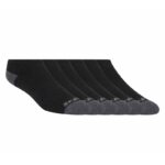 Skechers WOMEN'S Low-Cut Socks (6 Pairs) - جوارب سكيتشرز (6 أزواج) للنساء (نمرة 36-41) لون أسود
