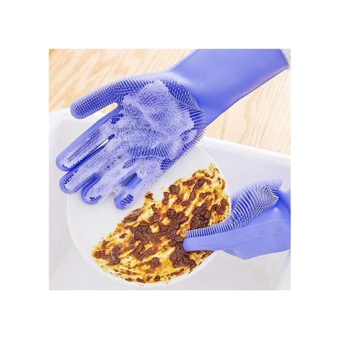 ⁦زوج كفوف جلي سيلكيون ثقيل⁩ - الصورة ⁦2⁩