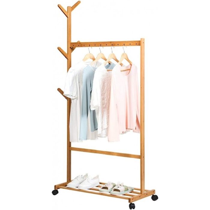 ⁦ستاند ملابس خشب عجال و علاقة0708 -- 60 سم⁩ - الصورة ⁦3⁩