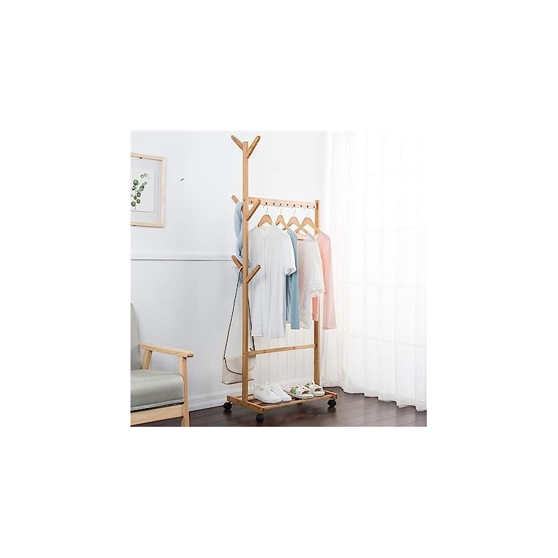 ⁦ستاند ملابس خشب عجال و علاقة 0708 -- 70 سم⁩ - الصورة ⁦1⁩