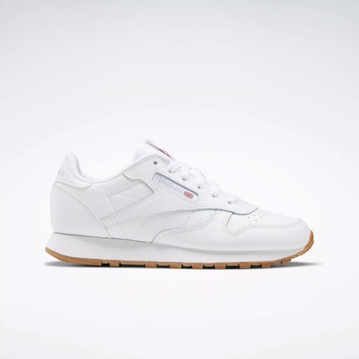10321748_67db7633c25de Reebok Classic Leather Shoes - Grade School- حذاء ريبوك كلاسيك ليذر لون ابيض - الصورة 1