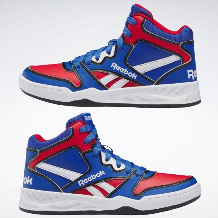 ⁦Reebok Kids' BB4500 Court Shoes- حذاء ريبوك بي بي 4500 كورت للإطفال لون أزرق⁩ - الصورة ⁦6⁩