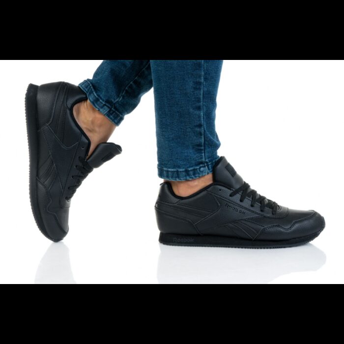 ⁦Reebok Kids' Royal Classic Jogger 3 Shoes- حذاء ريبوك رويال كلاسيك جوغر 3 للجنسين لون اسود⁩ - الصورة ⁦7⁩