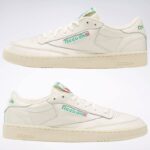 ⁦Reebok Unisex' Club C 85 Vintage Shoes - Chalk- حذاء ريبوك كلوب سي 85 فانتيج للجنسين لون أبيض طحيني⁩ - الصورة ⁦6⁩