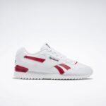 Reebok Mens' Glide Ripple Clip Shoes- حذاء ريبوك جلايد ريبل كليب للرجال لون أبيض وأحمر
