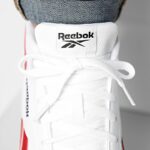 ⁦Reebok Mens' Glide Ripple Clip Shoes- حذاء ريبوك جلايد ريبل كليب للرجال لون أبيض وأحمر⁩ - الصورة ⁦10⁩