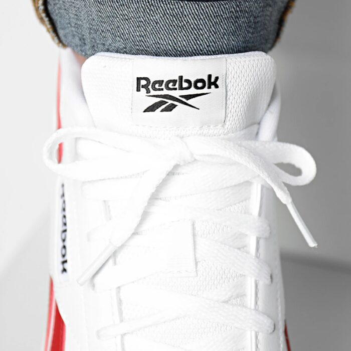 ⁦Reebok Mens' Glide Ripple Clip Shoes- حذاء ريبوك جلايد ريبل كليب للرجال لون أبيض وأحمر⁩ - الصورة ⁦10⁩