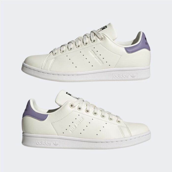 ⁦adidas Womens' Stan Smith Shoes - White- حذاء اديداس ستان سميث للنساء لون أوفوايت⁩ - الصورة ⁦7⁩
