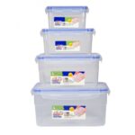 طقم 4 تبرويرات بلاستيك كبس بأربعة أحجام