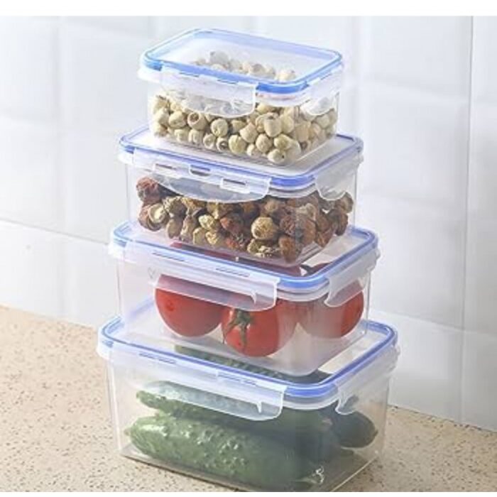 ⁦طقم 4 تبرويرات بلاستيك كبس بأربعة أحجام⁩ - الصورة ⁦3⁩