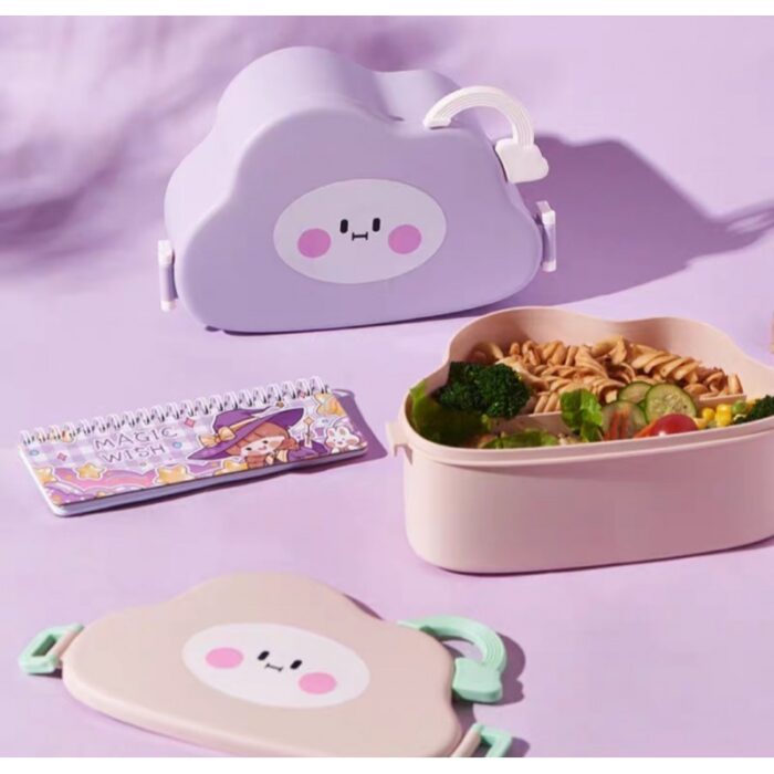 ⁦لنش بوكس الغيمة .. مقطع مع معلقة وشوكة⁩ - الصورة ⁦5⁩